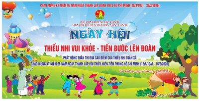 Ảnh mác két Ngày hội Thiếu Nhi Vui Khỏe
