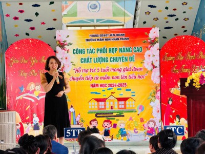 Ảnh nền công tác phối hợp với Mầm non