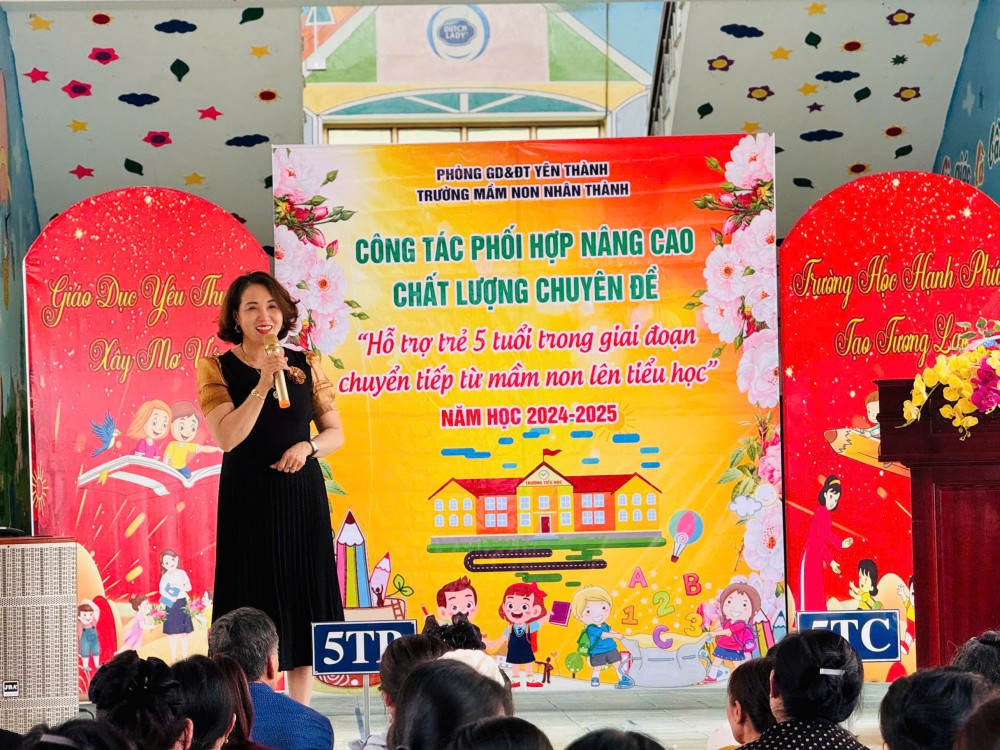 Ảnh nền công tác phối hợp với Mầm non